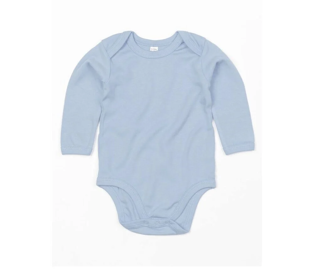 Babybugz BZ030 Baby Romper Lange Mouwen – Stofblauw