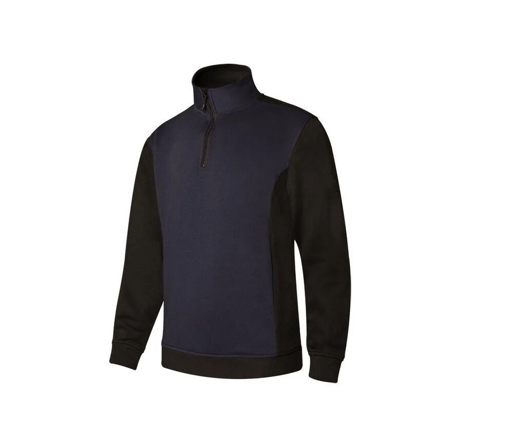 Velilla V5703 Tweekleurige Sweater met Rits – Navy / Black