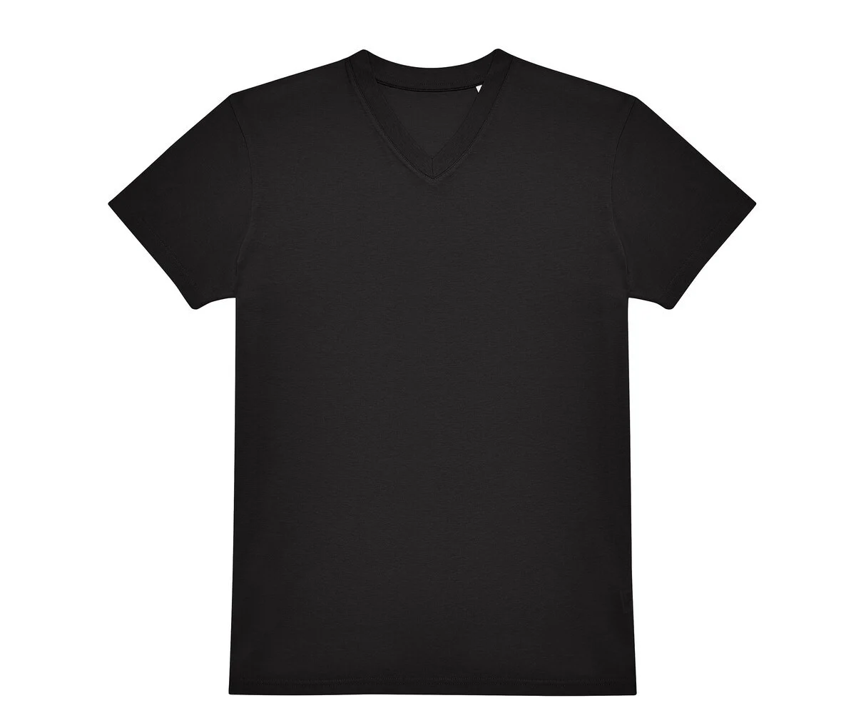B&C BC01V V-hals T-shirt Heren 150 – Black
