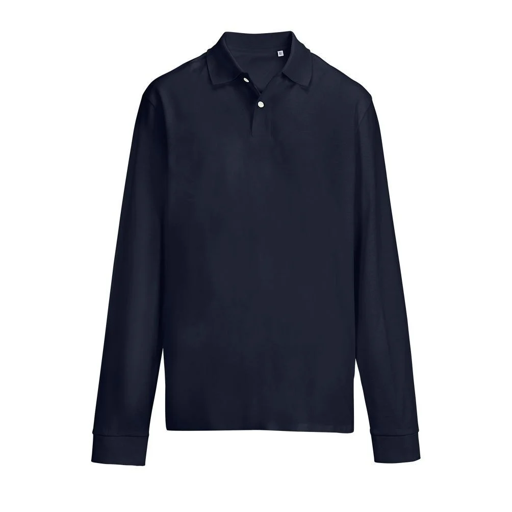 SOL'S 04441 Pacific Polo Lange Mouwen – Franse marine