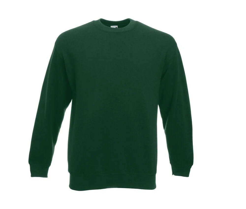 Fruit of the Loom SC250 Set In Sweater – Bottle Green
