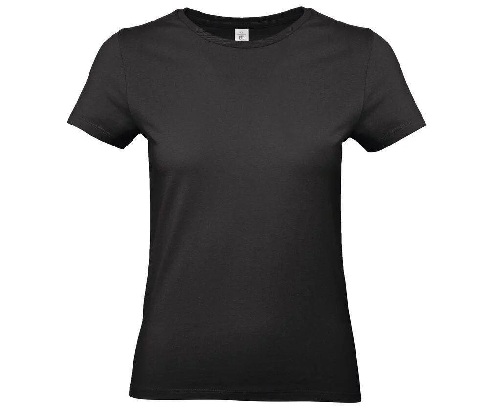 B&C BC04T #E190 T-shirt Dames – Black