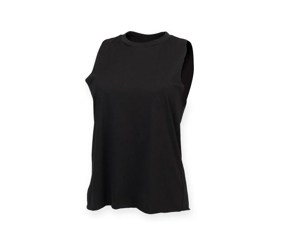 Skinnifit SK232 High Neck Tanktop Dames – Black