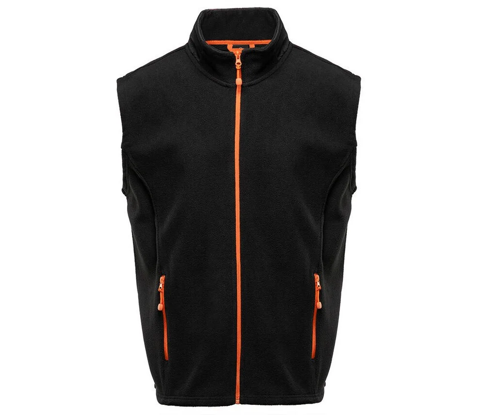 Black&Match BM500 Fleece Bodywarmer – Black / Orange