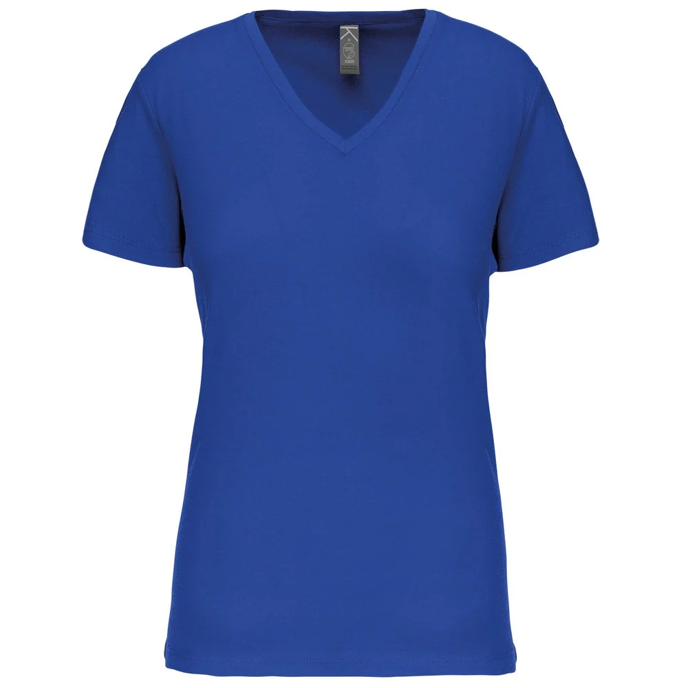 Kariban K3029IC Biologisch T-shirt V-hals Dames – Licht koningsblauw