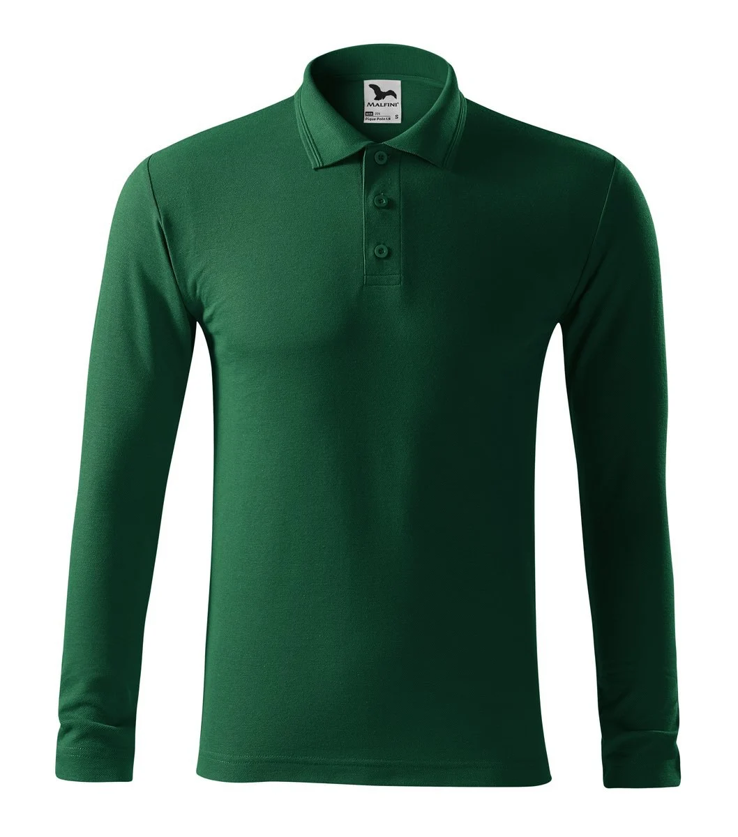 Malfini 221 Polo Lange Mouwen – Donkergroen