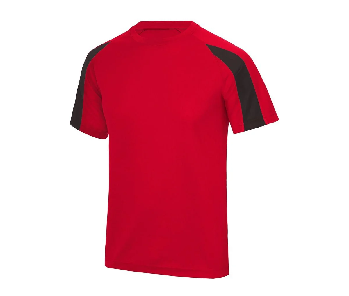 Just Cool JC003J Kids Contrast Cool T – Fire red/Jet Black