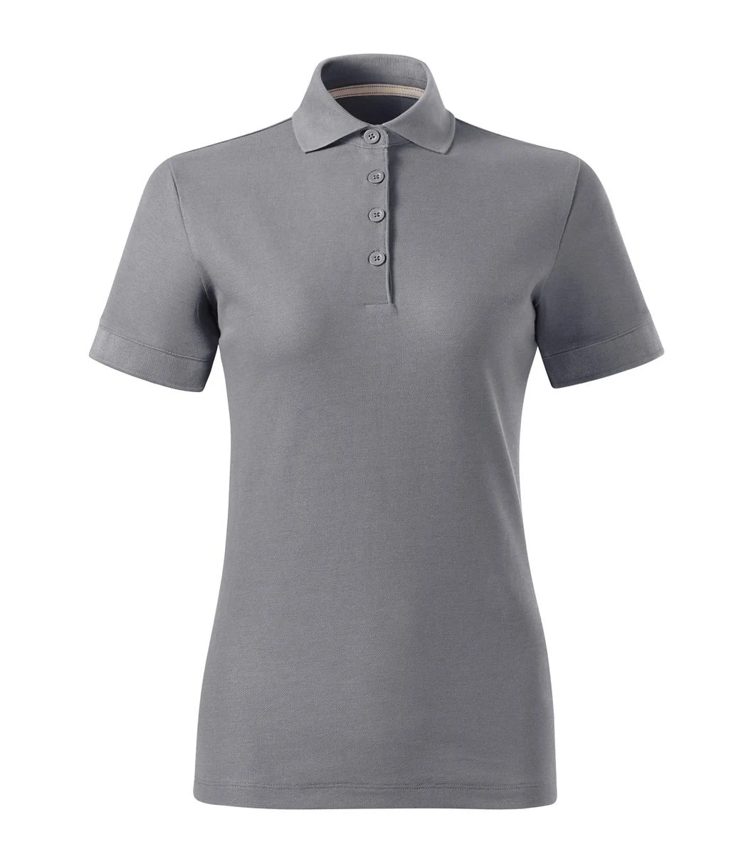 Montparel 235 Biologisch Tweekleurig Polo – antiek zilver