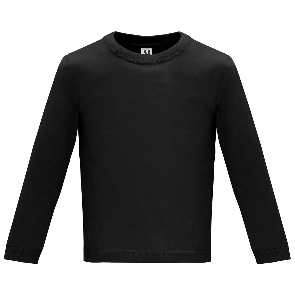 Roly CA7203 Baby T-shirt Lange Mouwen – Zwart