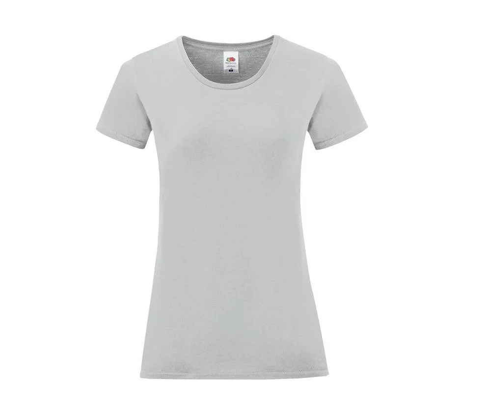 Fruit of the Loom SC151 Iconic T-shirt Dames – Zinc