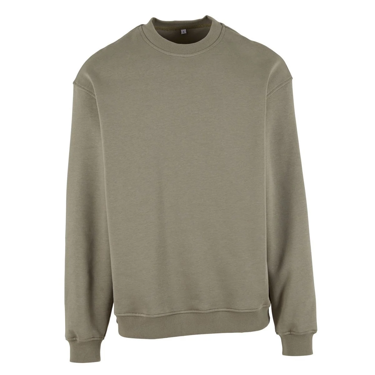 Build Your Brand BY409 Losvallende Sweater – Pale Olive