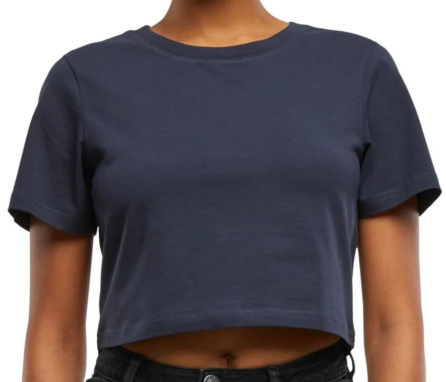 New Morning Studios NM006 Cropped Tee Dames – Navy