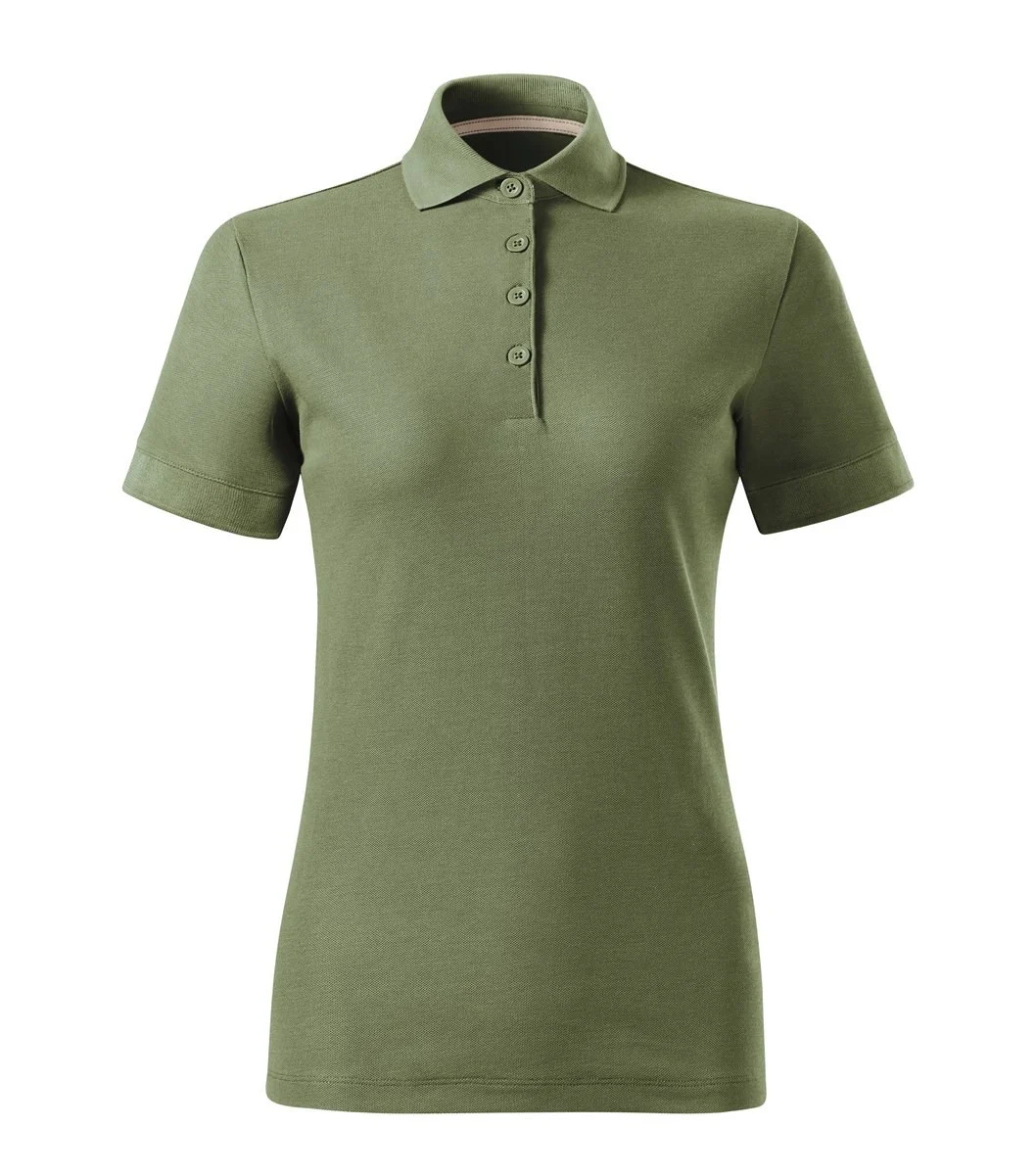 Montparel 235 Biologisch Tweekleurig Polo – Kaki