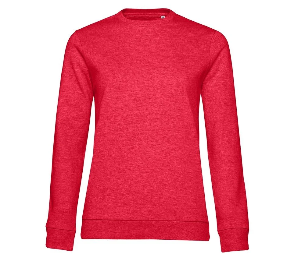 B&C BCW02W Sweater Dames – Heather Red