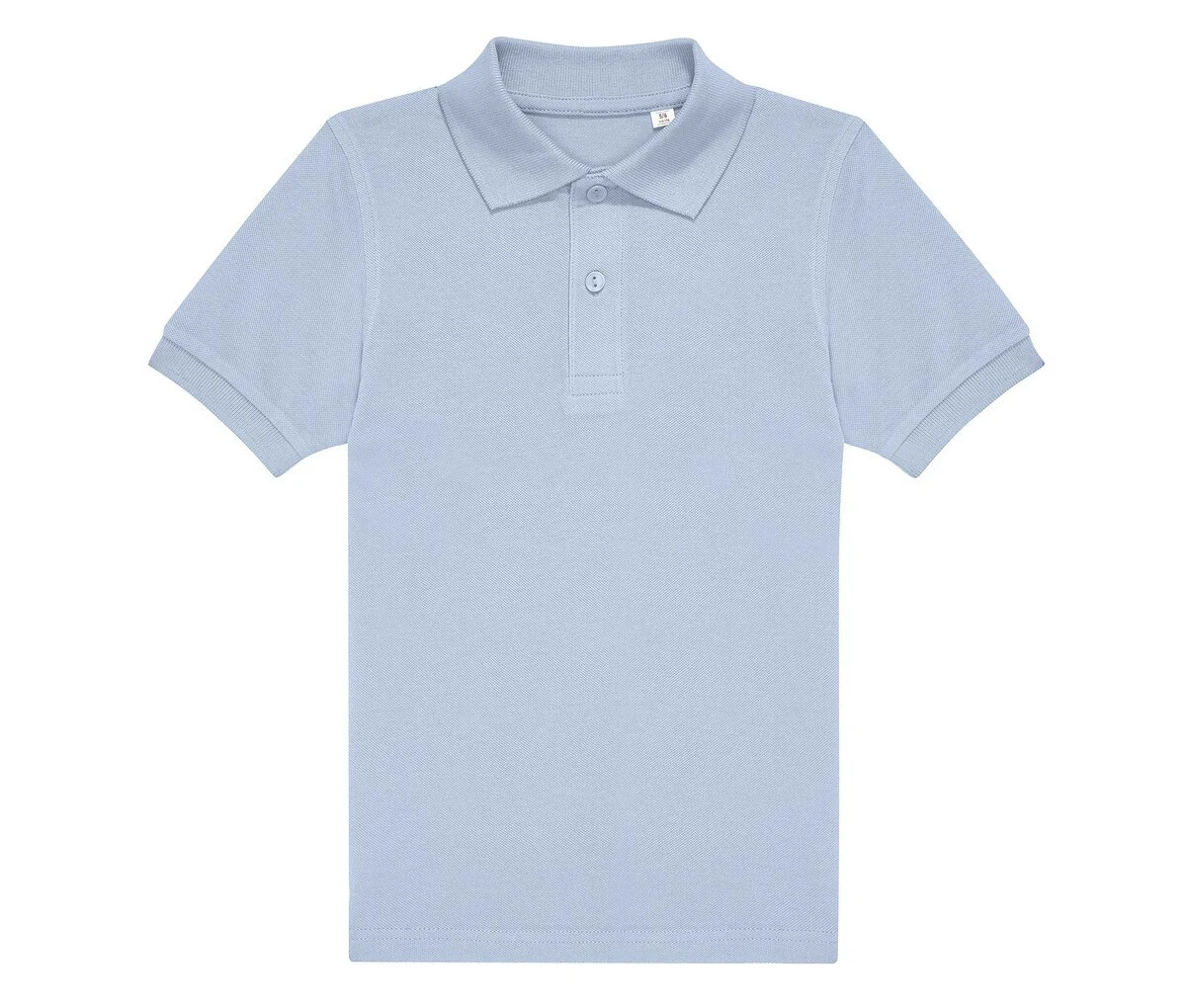 B&C BCK424 Fijne Piqué Kinderpolo – Blush Blue