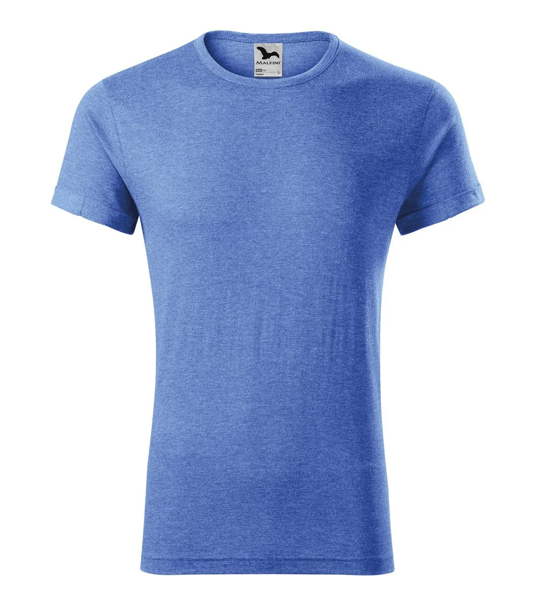 Malfini 163 Fusion T-shirt Heren – melange blauw