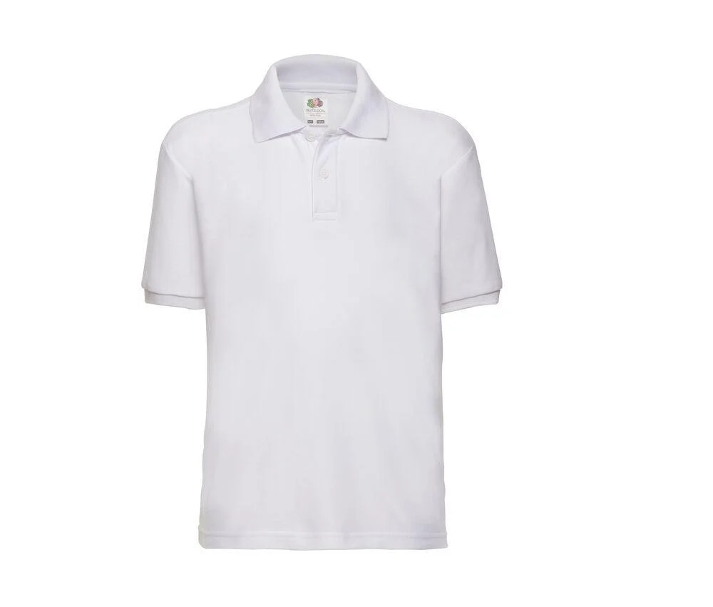 Fruit of the Loom SC3417 Kinderpolo – White