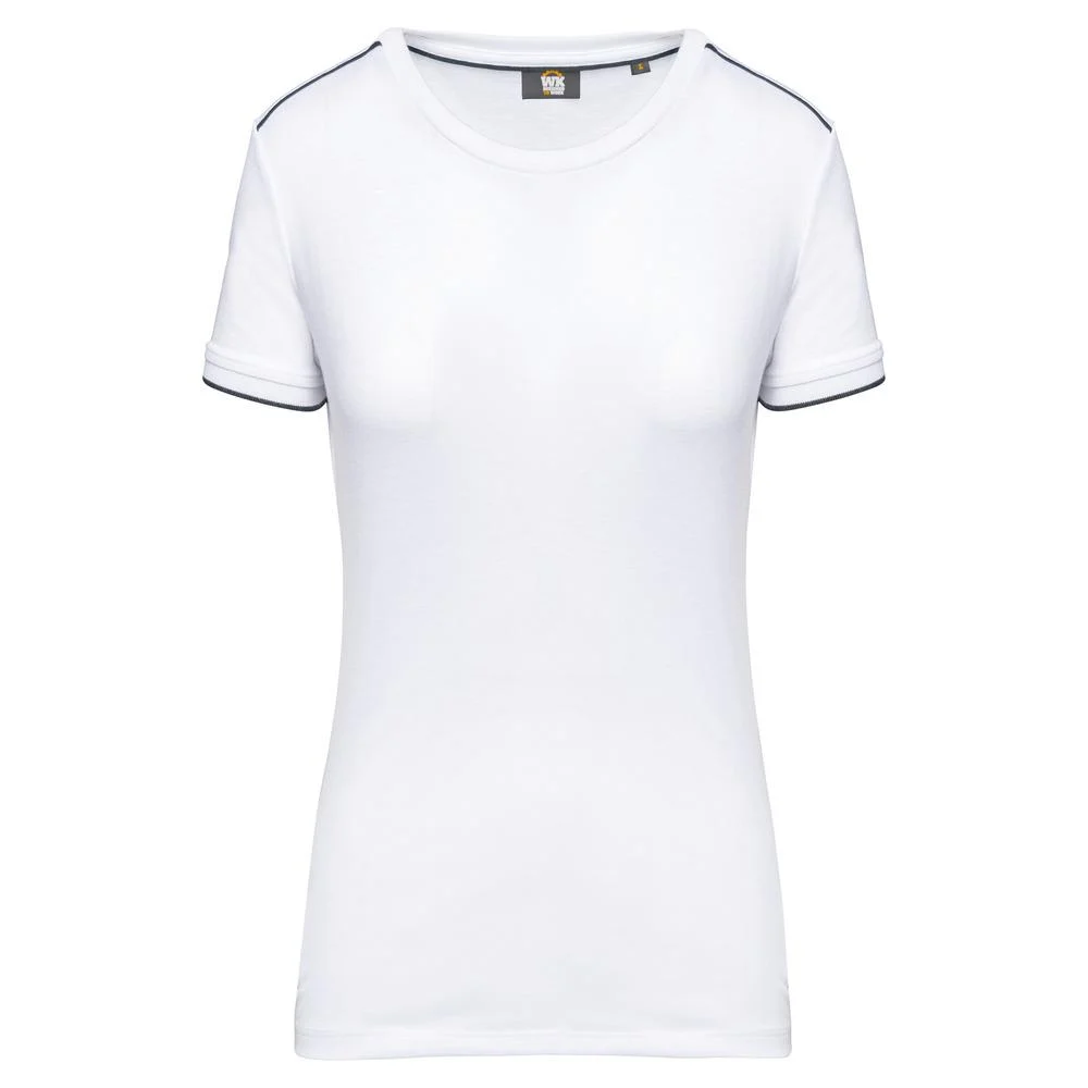 WK. Designed To Work WK3021 DayToDay T-shirt Dames – Wit / marine