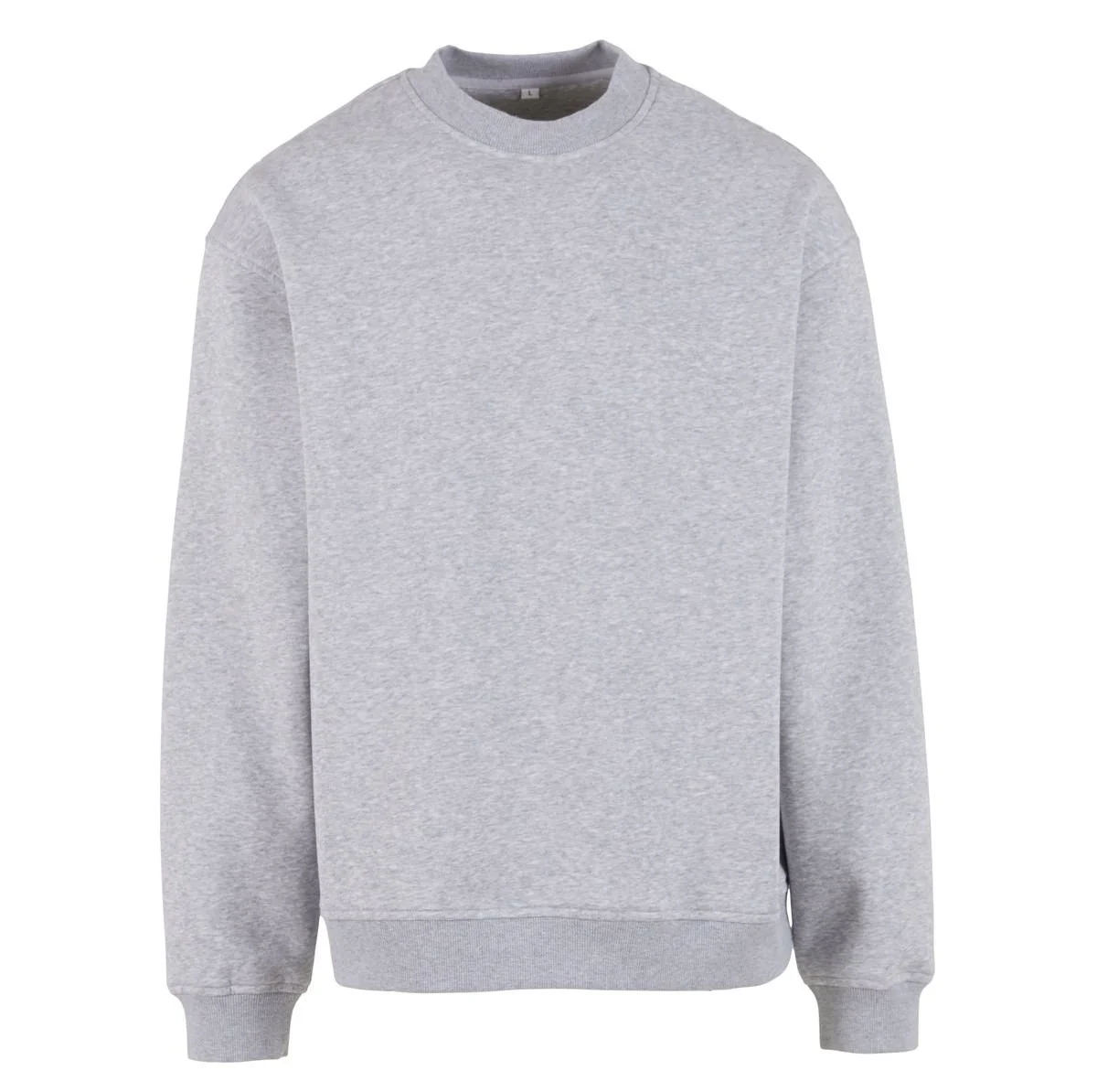 Build Your Brand BY409 Losvallende Sweater – Heather Grey