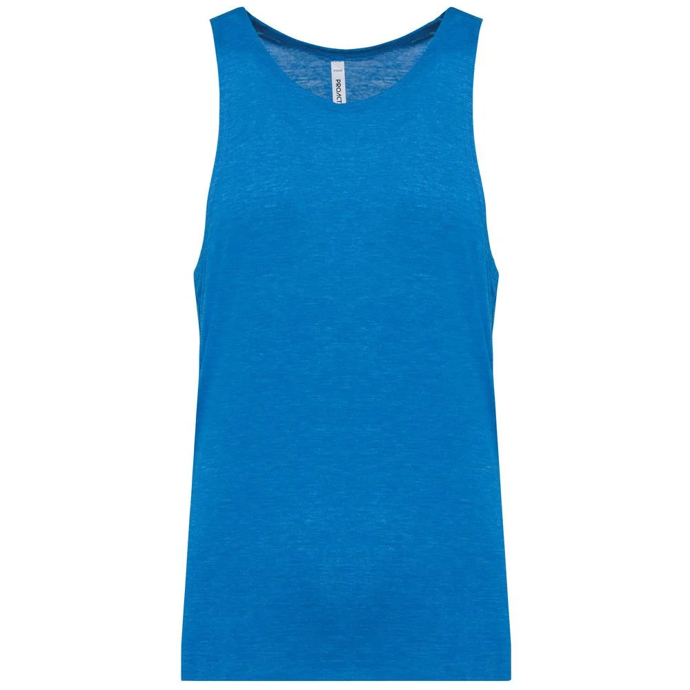Proact PA446 Tri-Blend Tanktop Heren – Sportief Koningsblauw Heather