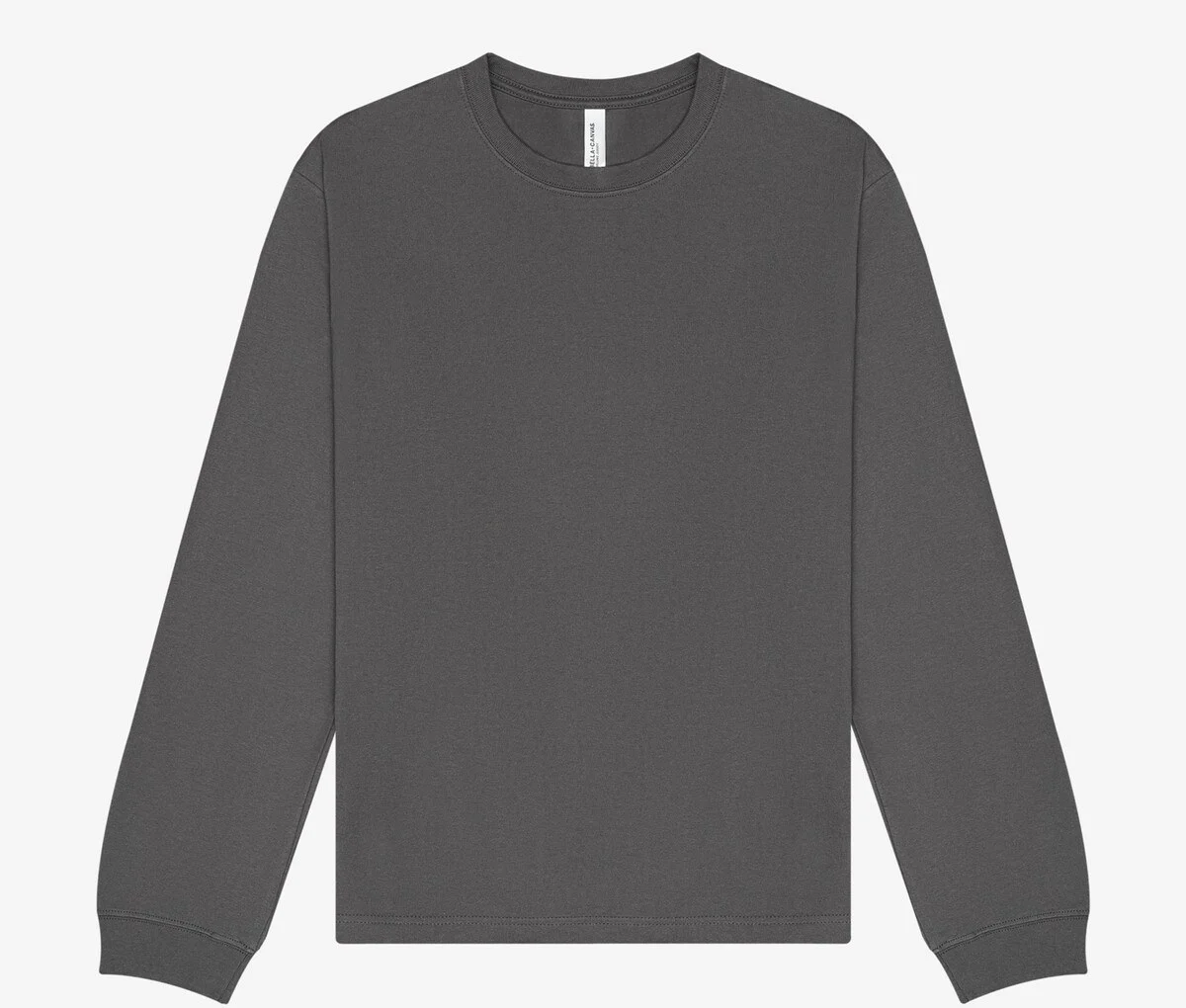 Bella+Canvas BE4651 Heavy T-shirt Lange Mouwen – Asfalt