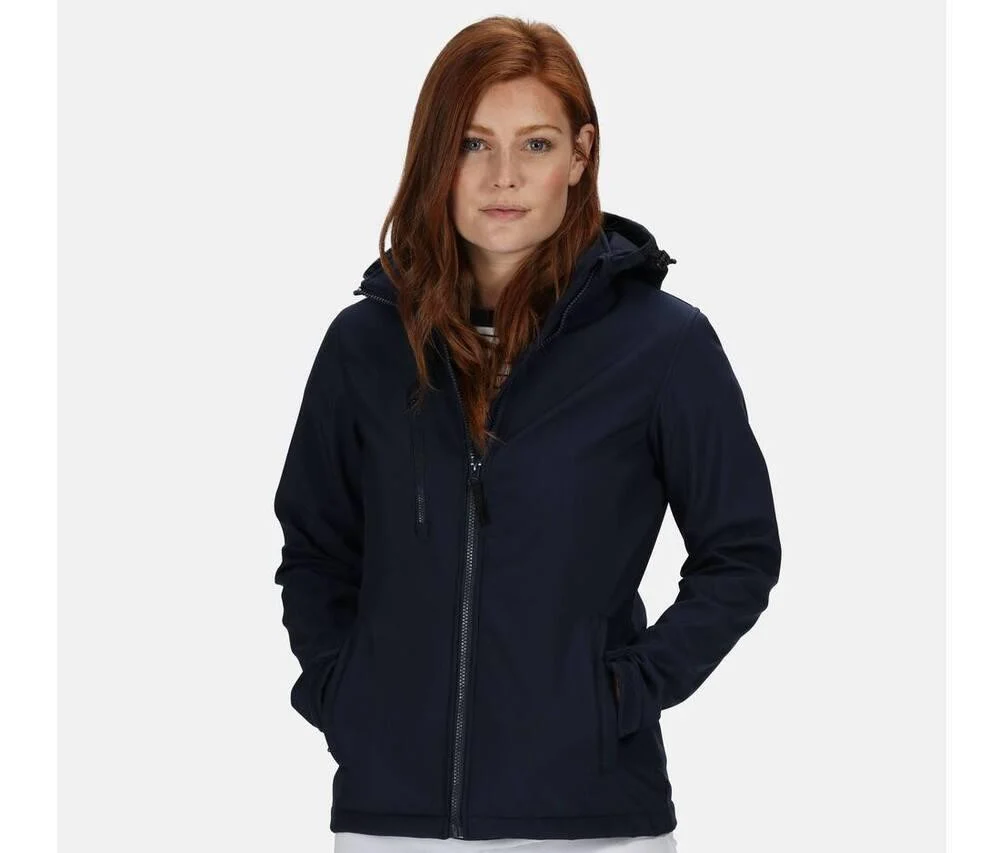 Regatta RGA702 Softshell Jas met Capuchon Dames – Navy / Navy