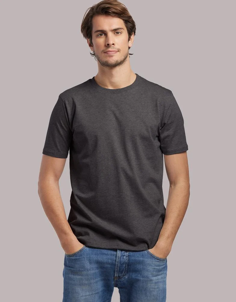 Les Filosophes DESCARTES Biologisch T-shirt Heren – Donkerblauw grijs