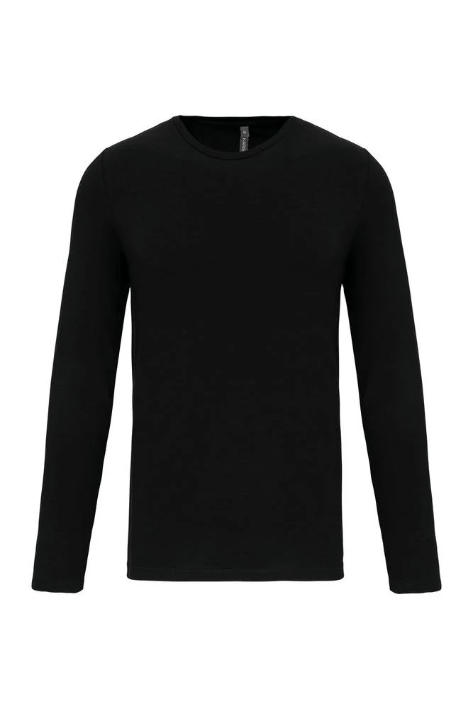 Kariban K3016 T-shirt Lange Mouwen Heren – Zwart