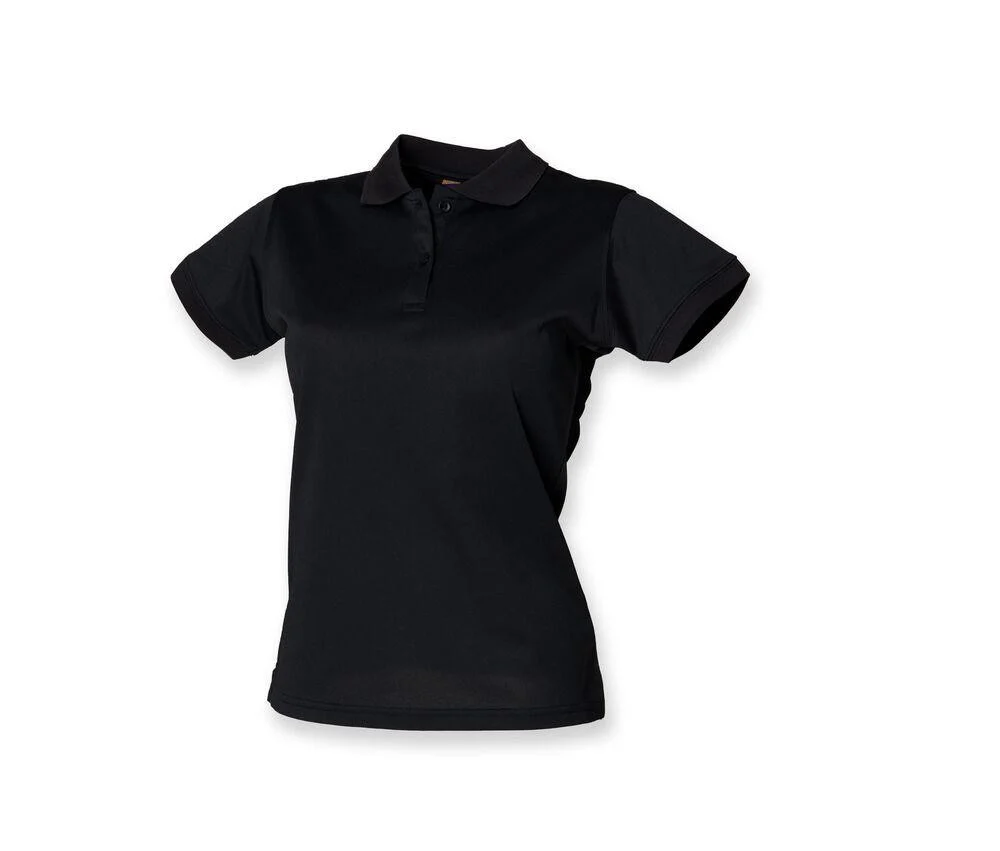 Henbury HY476 Ademende Coolplus® Polo Dames – Black