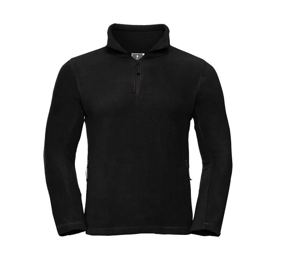 Russell JZ874 Outdoor Fleece met Kwartrits Heren – Black