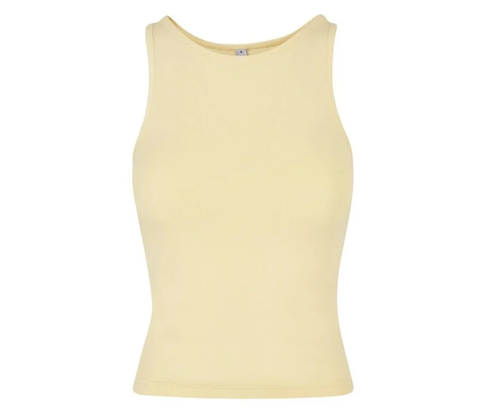 Build Your Brand BY208 Racerback Top Dames – Soft Yellow