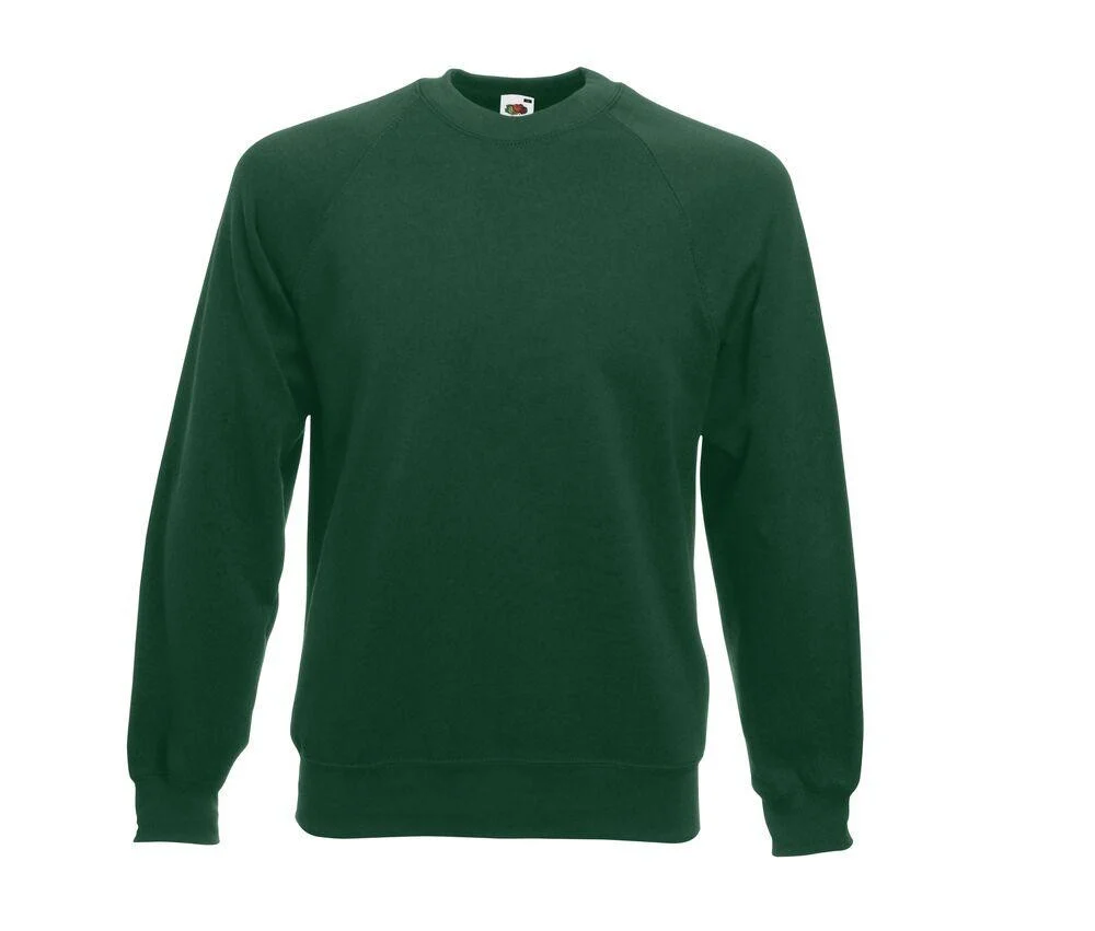 Fruit of the Loom SC260 Raglan Sweater – Bottle Green