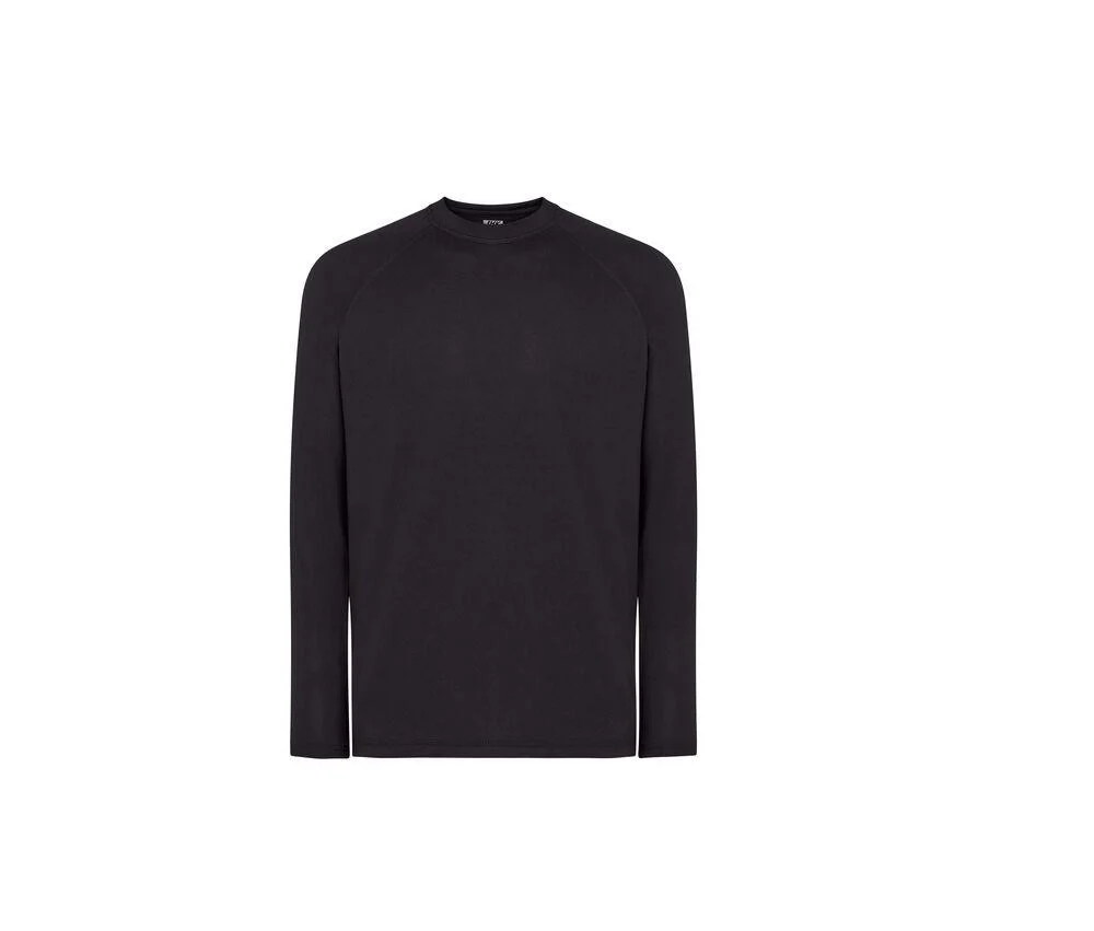 JHK JK910 Sportshirt Lange Mouwen Heren – Black