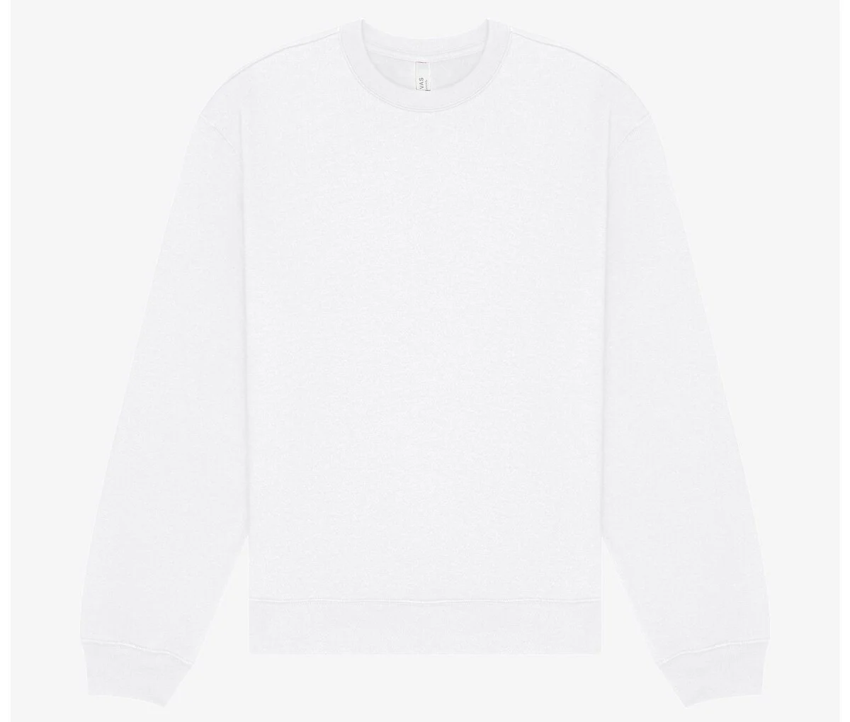 Bella+Canvas BE4711 Unisex Heavy Crewneck Sweater – White