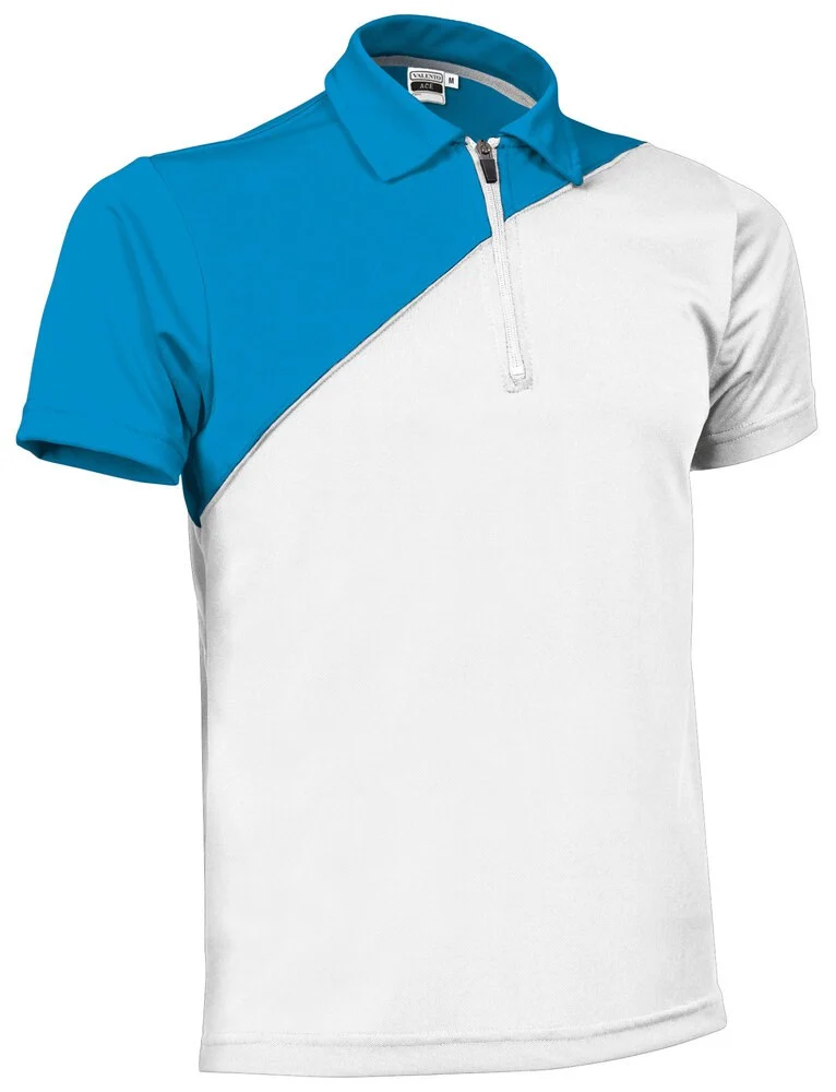 Valento POVAACE Ace Polo – white-tropical blue