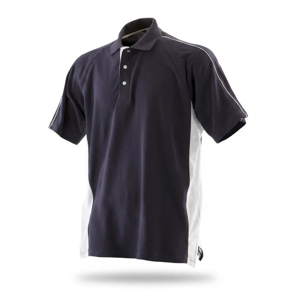 Finden & Hales LV322 Katoenen Piqué Sportpolo – Navy/ White