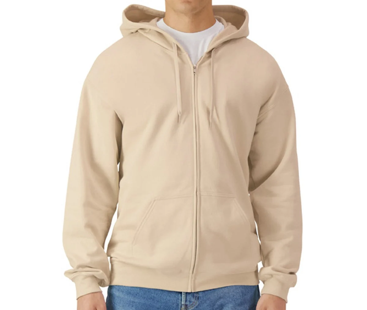 Gildan GNSF60 Unisex Ritshoodie – Off White