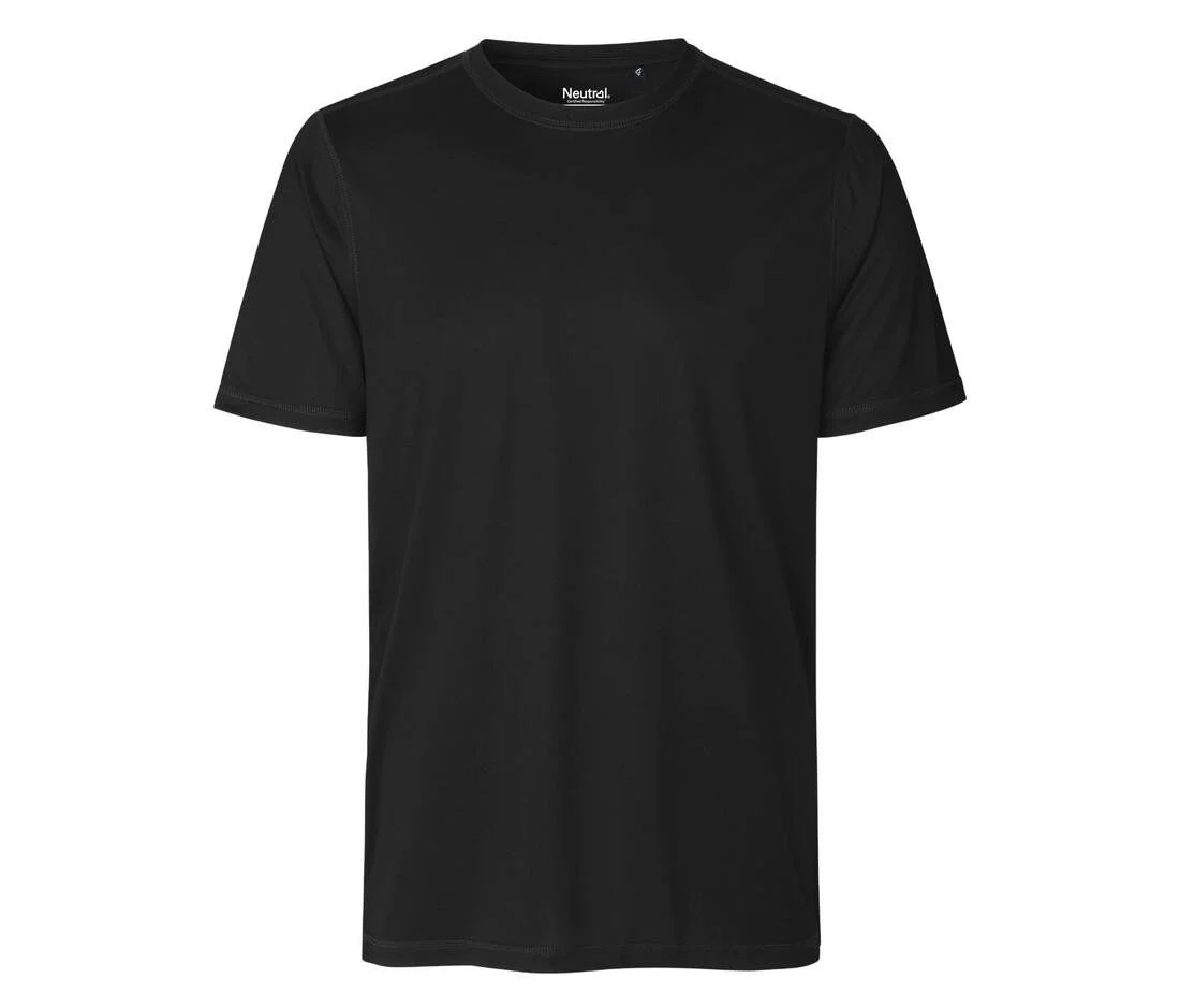 Neutral R61001 Ademend Gerecycled Polyester T-shirt – Black