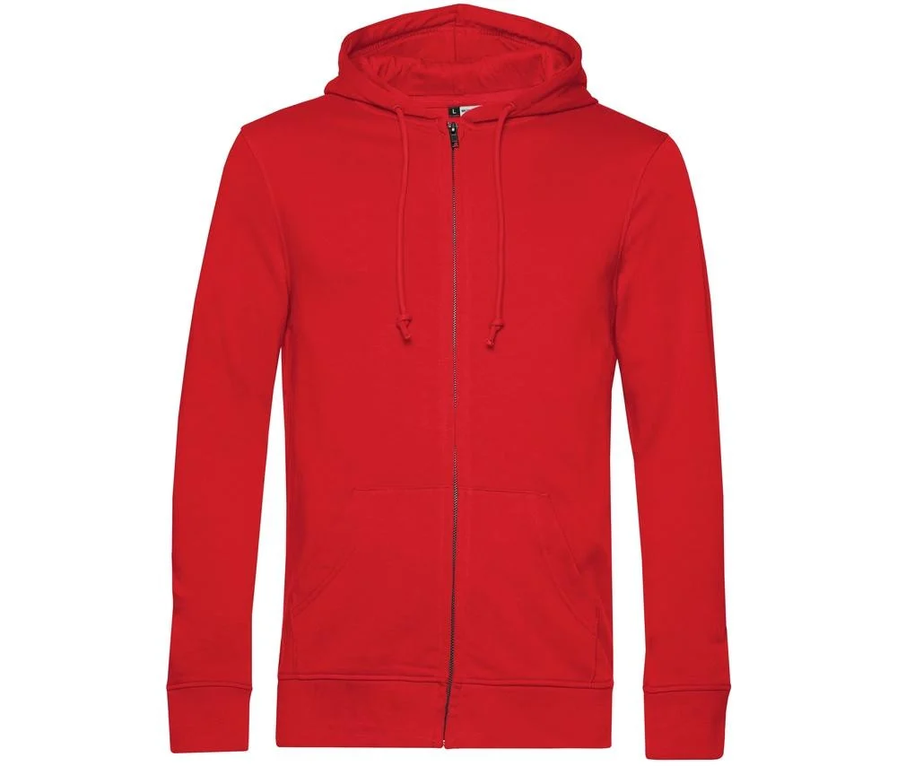 B&C BCU35B Biologische Ritshoodie – Red