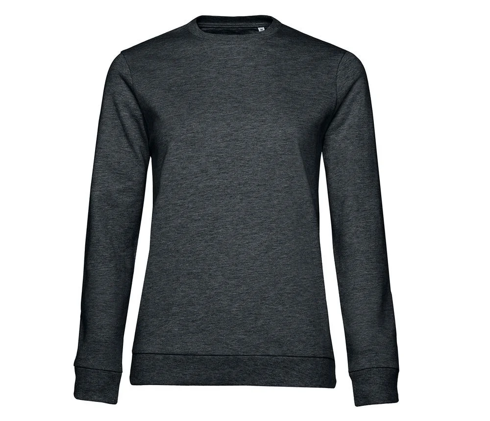 B&C BCW02W Sweater Dames – Heather Asphalt