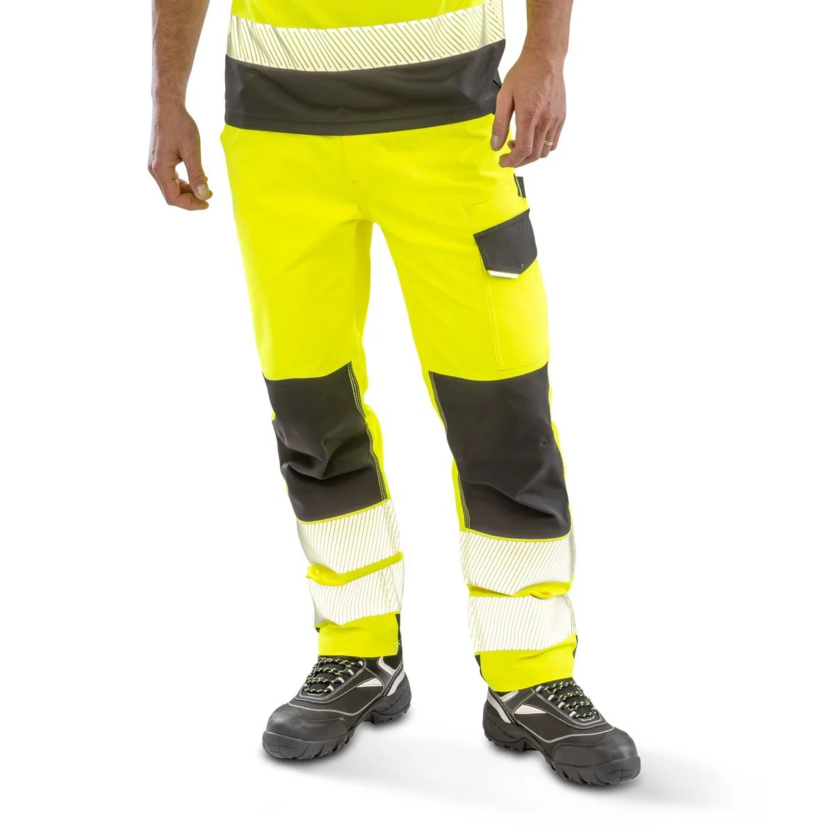 Result RS517X Stretch Werkbroek Hoge Zichtbaarheid – Fluorecent Yellow