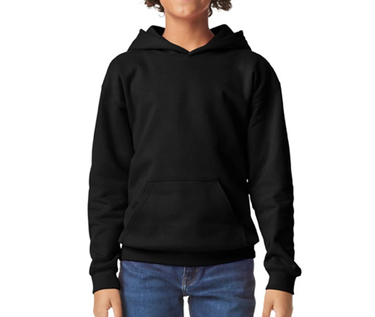 Gildan GNSF5B Kinderhoodie – Black