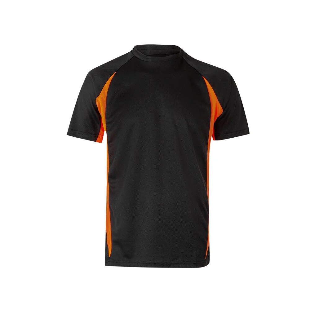 Velilla 36034 Sport Tweekleurig T-shirt – Zwart/oranje