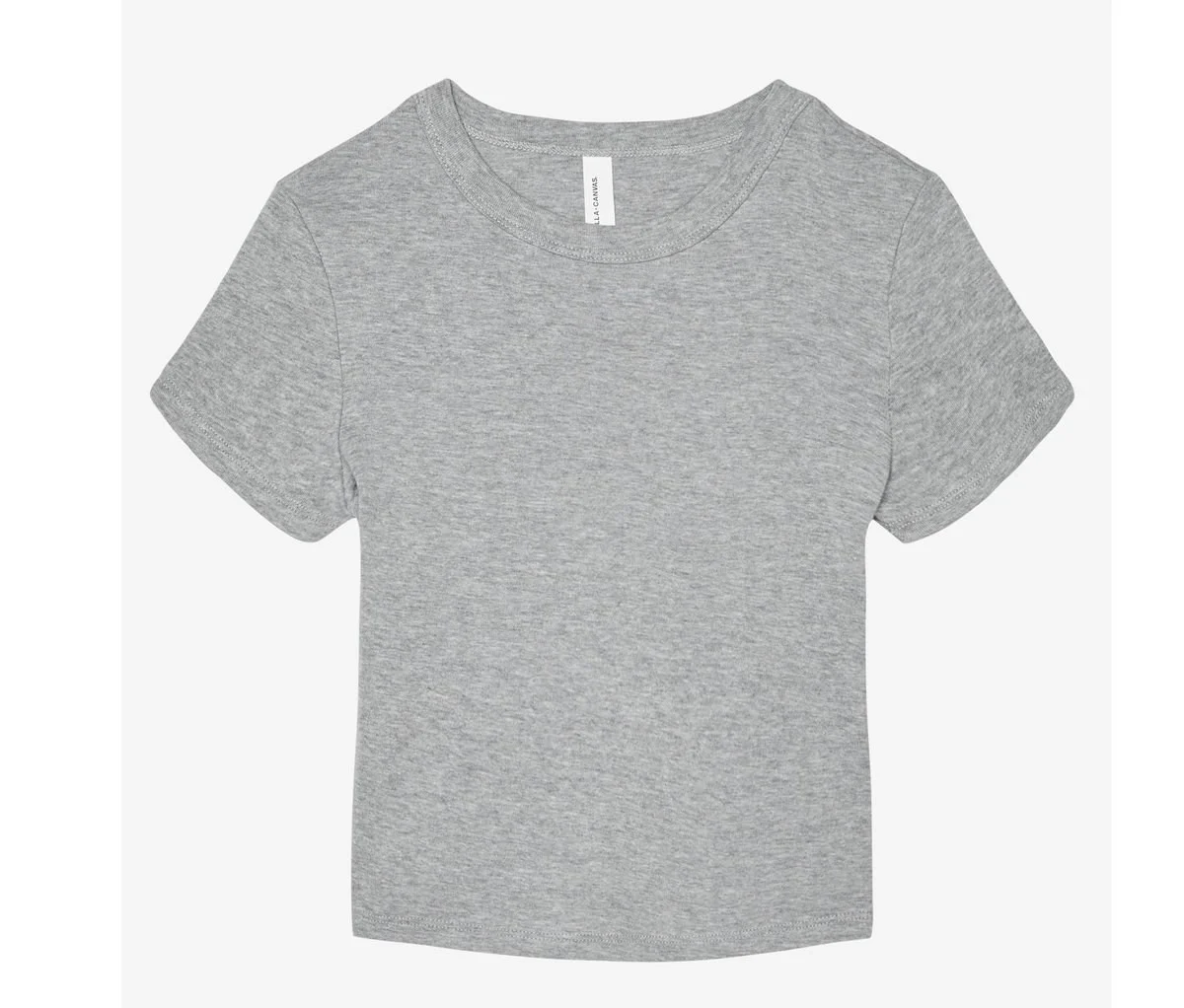 Bella+Canvas BE1010 Cropped T-shirt Dames – Athletic Heather
