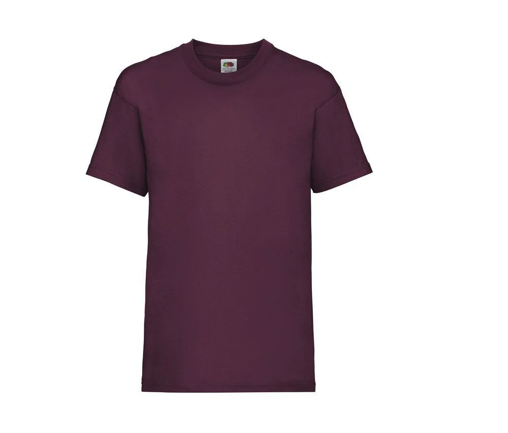 Fruit of the Loom SC231 Valueweight Kinder T-shirt – Burgundy