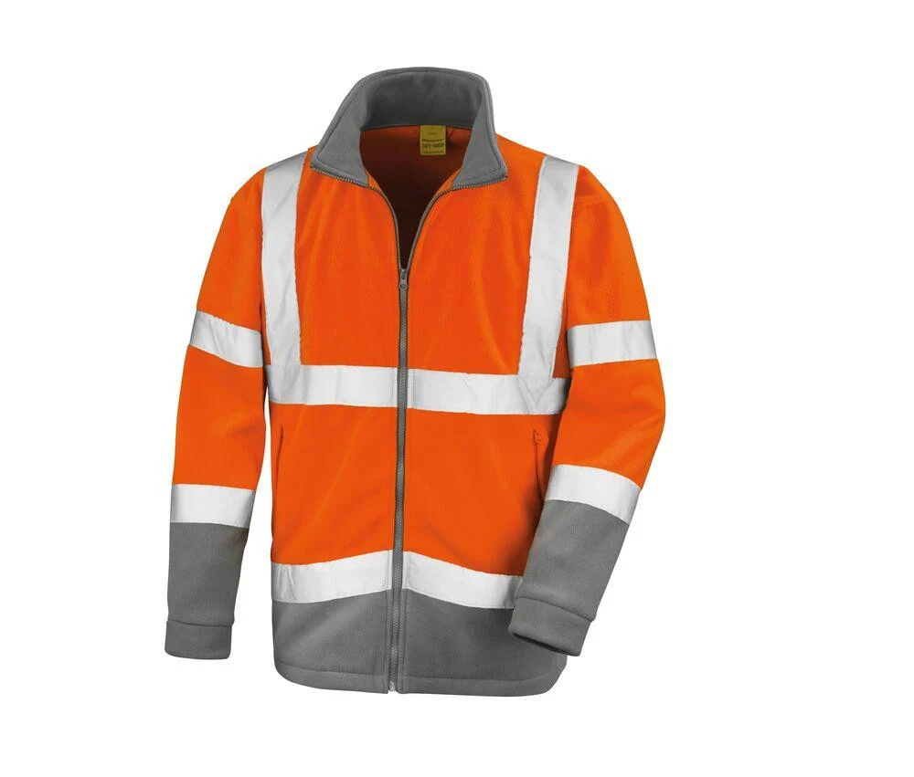 Result RS329 Fleecejas Hoge Zichtbaarheid – Fluorescent Orange