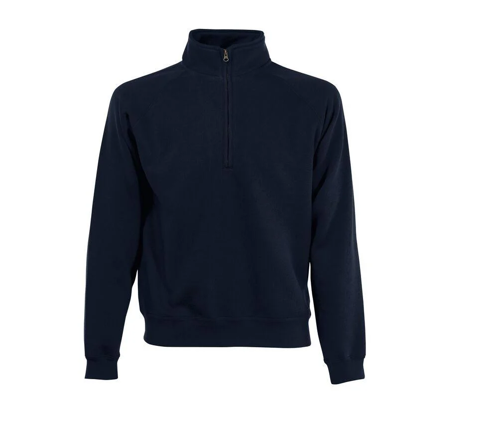 Fruit of the Loom SC276 Sweater met Rits – Deep Navy