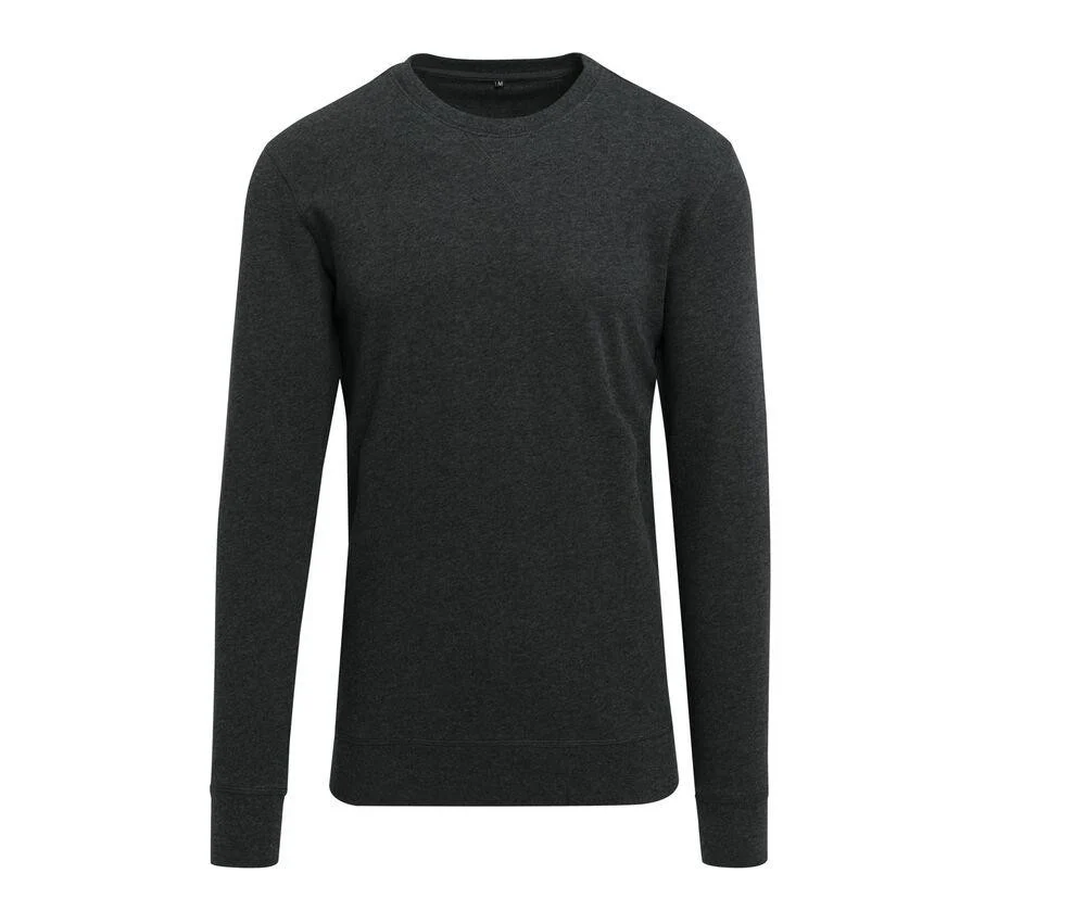 Build Your Brand BY010 Lichte Sweater Heren – Charcoal