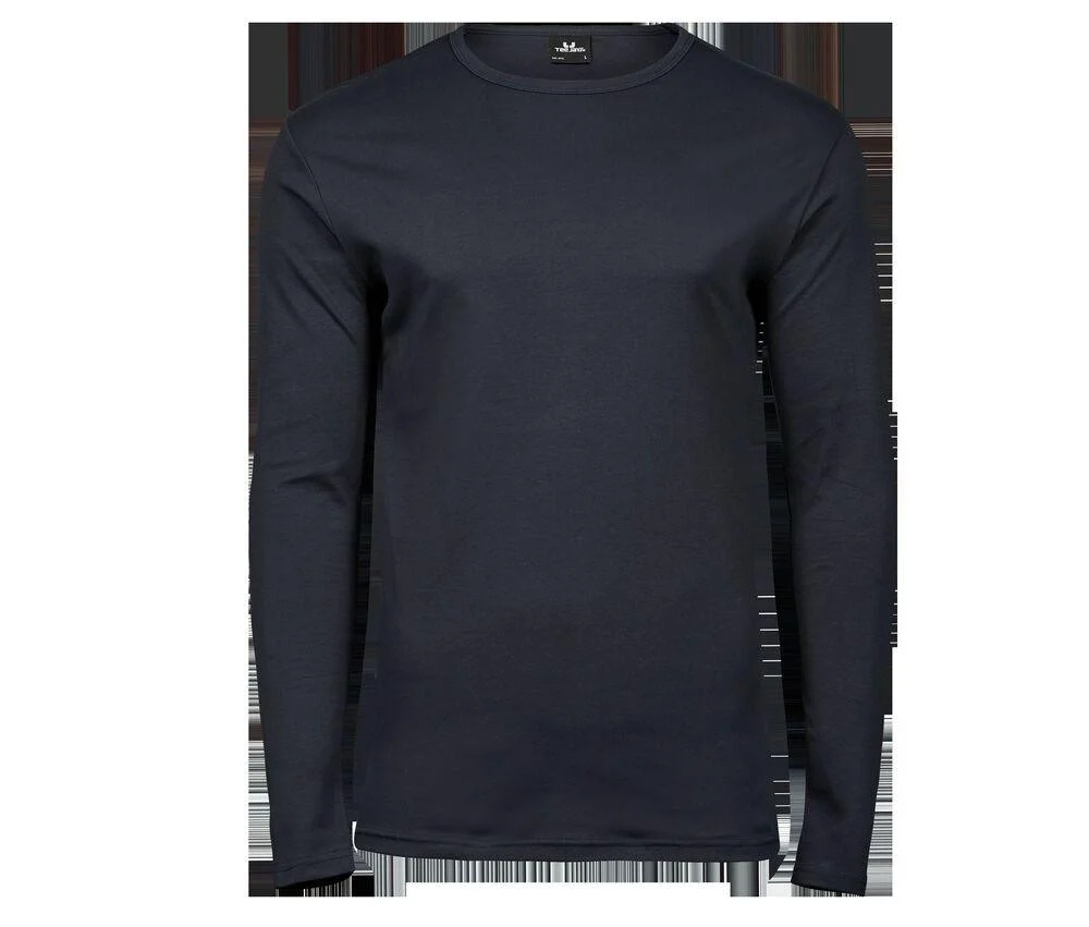 Tee Jays TJ530 Interlock T-shirt Lange Mouwen Heren – Dark Grey