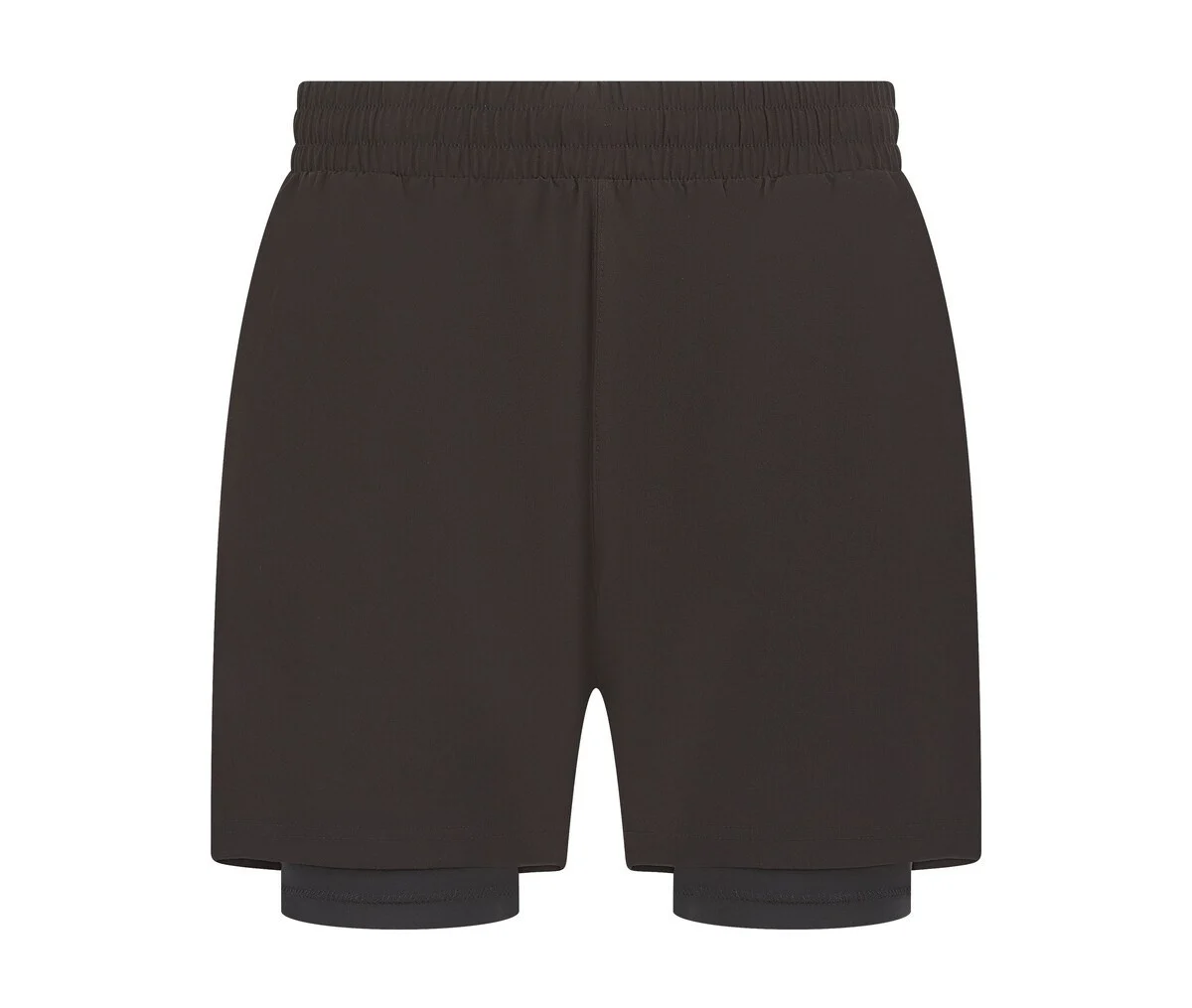 Tombo TL615 Dubbellaagse Korte Sportbroek Heren – Black / Black